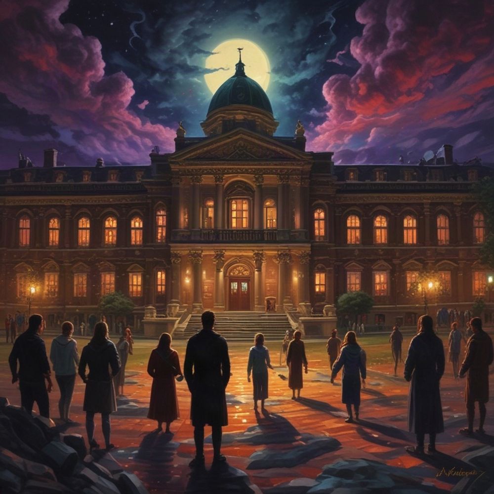 Cover art for founders night , a fantasy scenario on AI Dungeon
