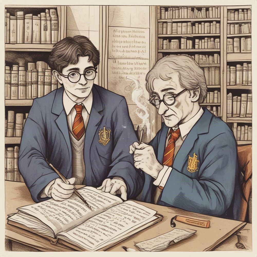Cover art for Harry Potter and the Professor, a harry potter scenario on AI Dungeon