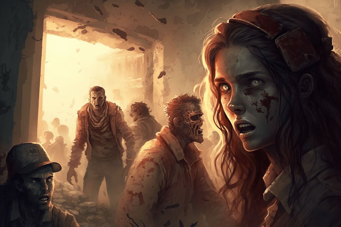 Cover art for Zombie Apocalypse, a zombie apocalypse scenario on AI Dungeon
