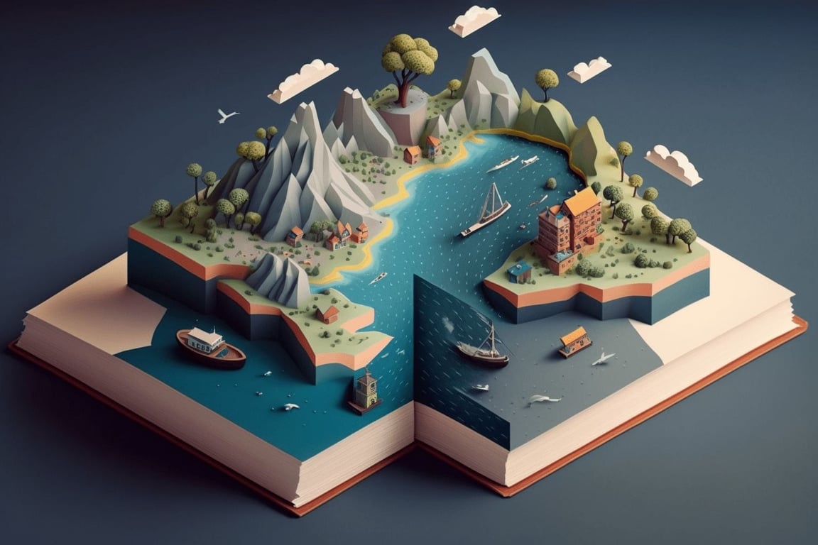 Cover art for Alone on a Boat, a nautical scenario on AI Dungeon
