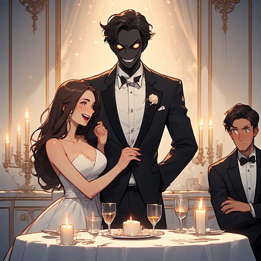 Cover art for The Plus One: Fake Dating Strategy, a summoned scenario on AI Dungeon