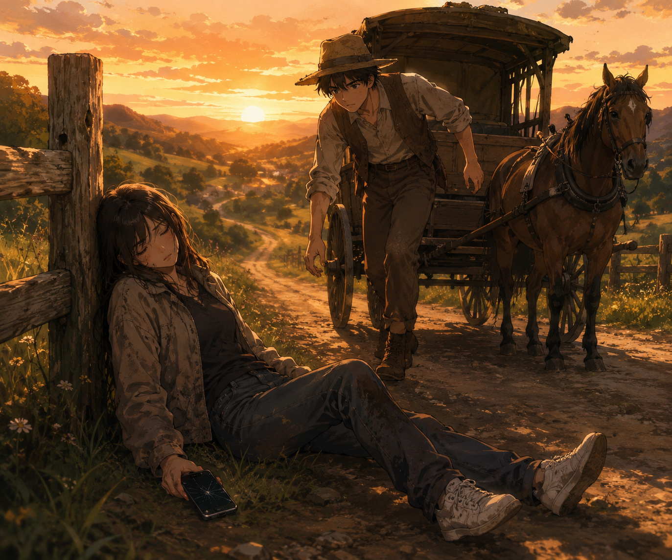 Cover art for The Road to Roots, a jaunts scenario on AI Dungeon