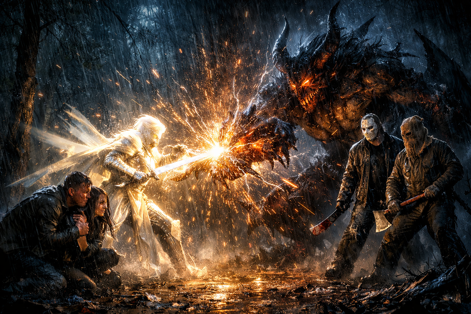 Cover art for Clash of the Summoned on AI Dungeon