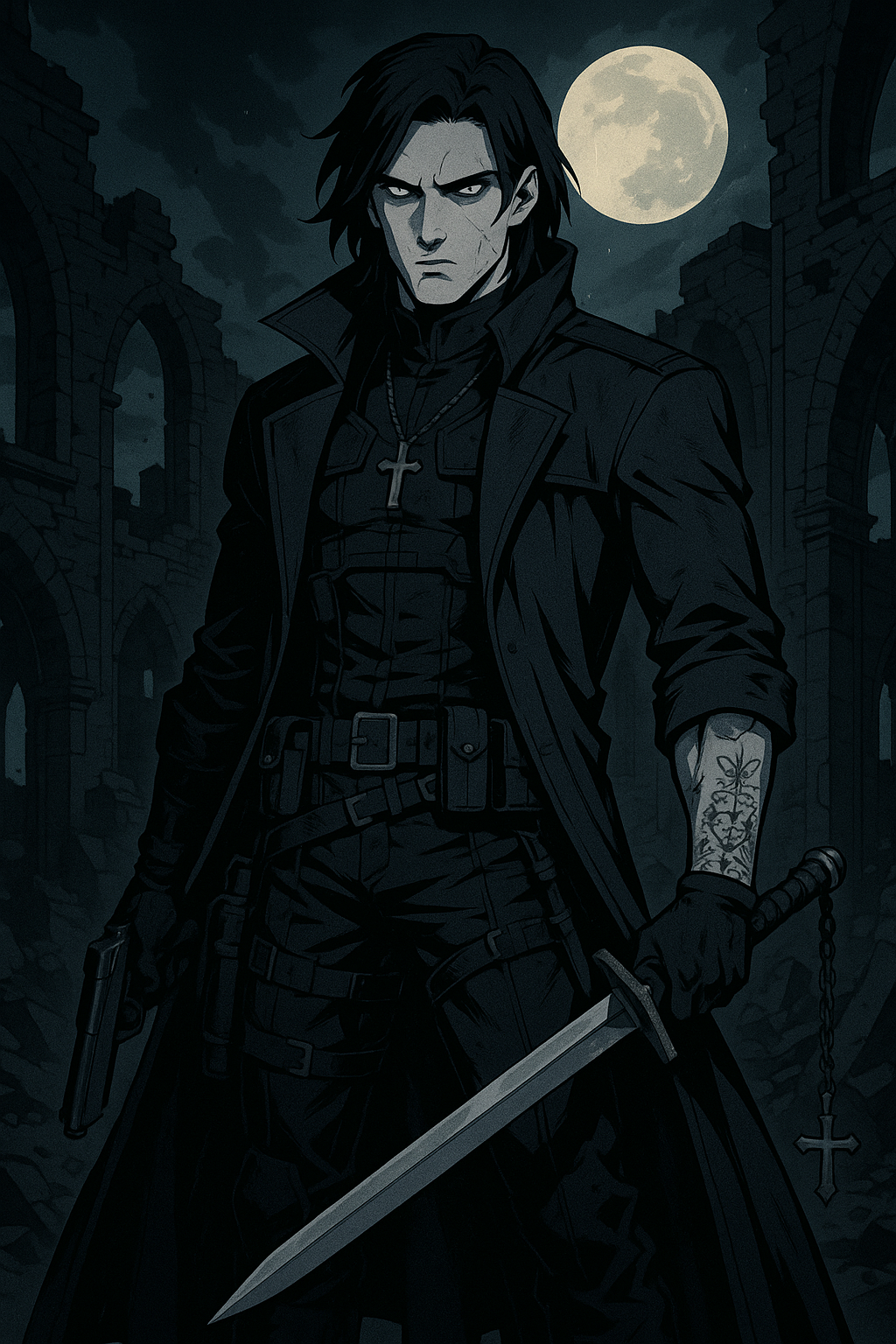 Cover art for Ashes Before Dawn, a vampire scenario on AI Dungeon
