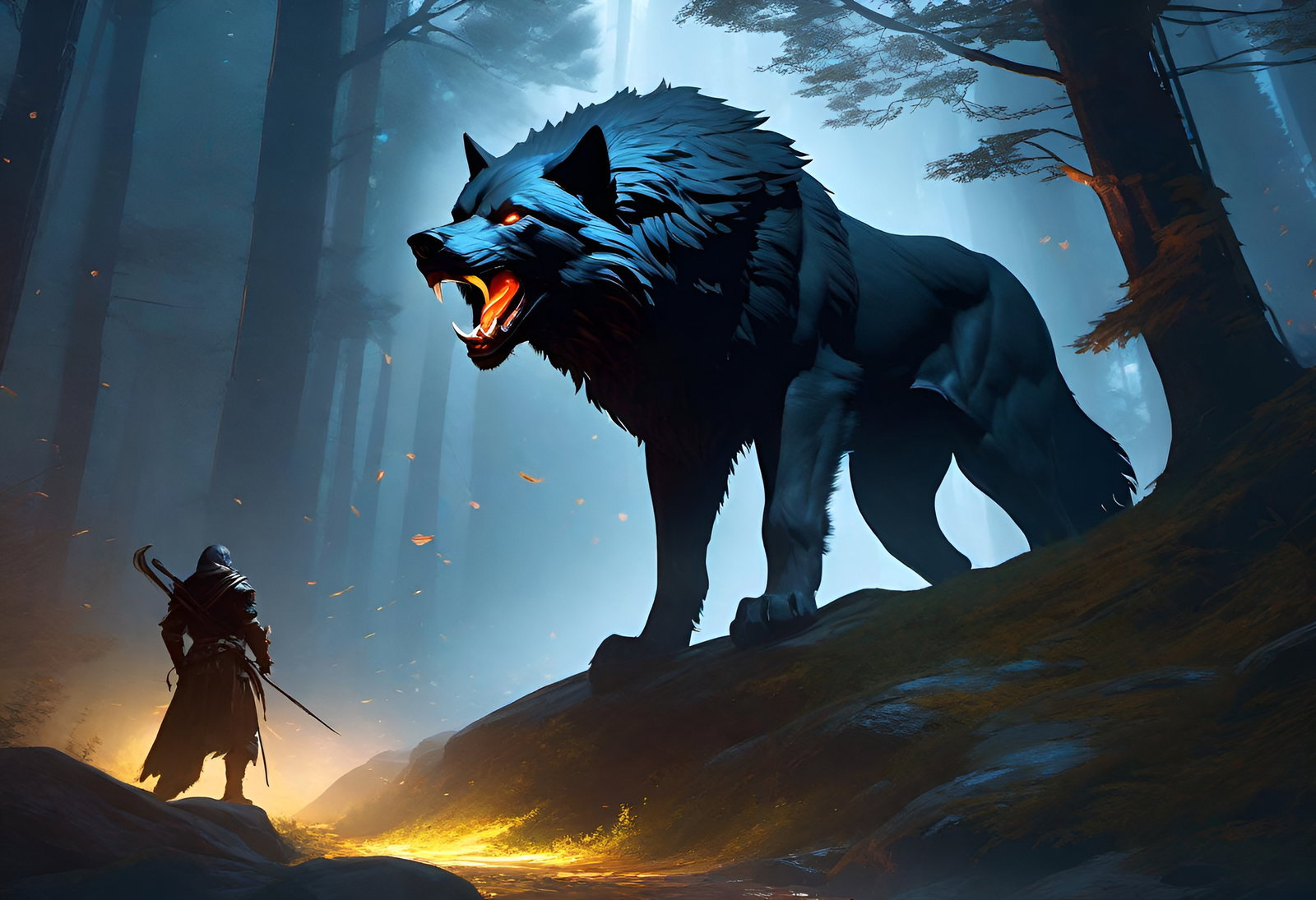 Cover art for The King of the Wolves on AI Dungeon