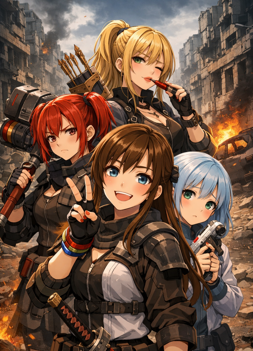 Cover art for Sutāraito Ryodan! At your command!, an action scenario on AI Dungeon