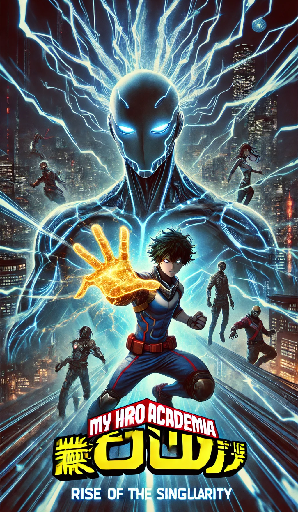 Cover art for My Hero Academia: Rise of the Singularity, an anime scenario on AI Dungeon