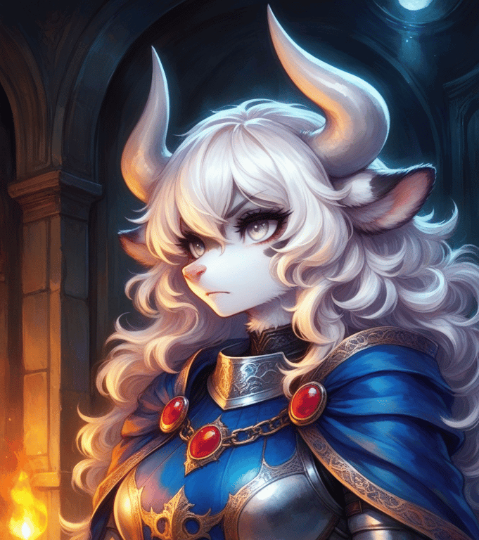 Cover art for Bellara - The Holy Cow, a holy cow scenario on AI Dungeon