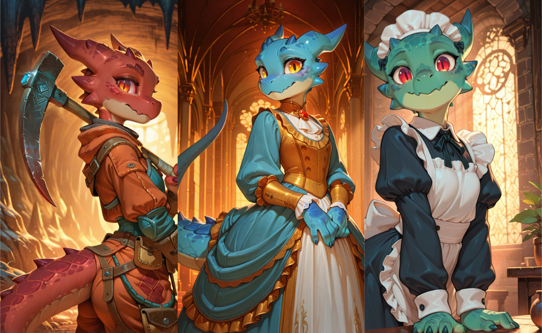 Cover art for Kobolds of Embercleft, a wekenshion scenario on AI Dungeon