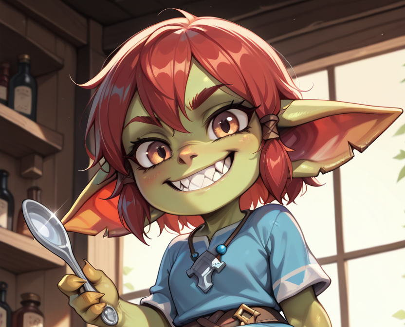 Cover art for Siv - She Came, She Ate, She Squatted, a goblin scenario on AI Dungeon