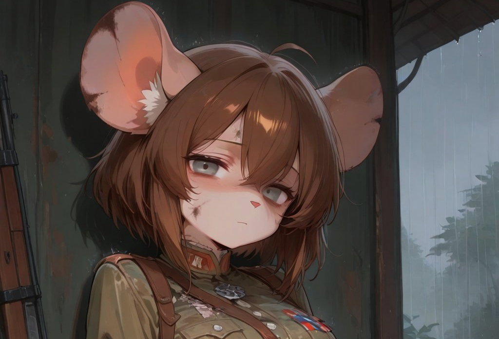 Cover art for Mousie Thatcher - No Burrows Left, a world war 1 inspired scenario on AI Dungeon