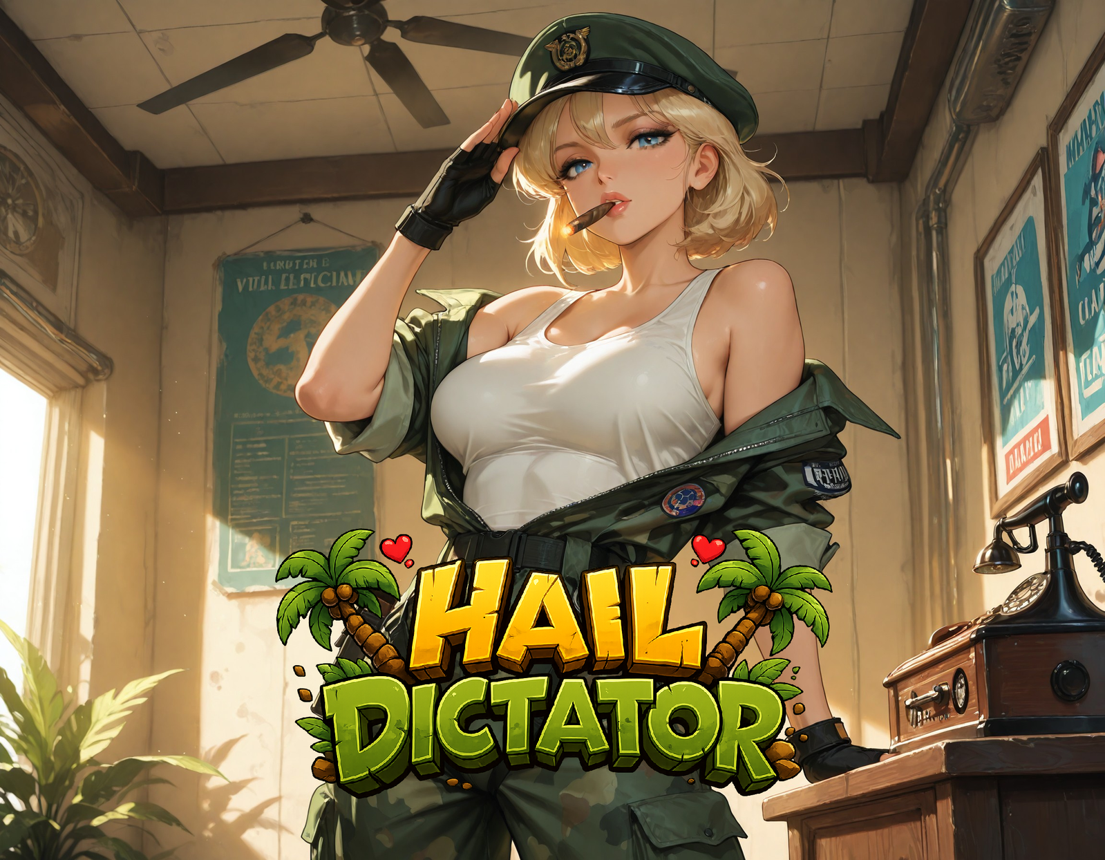 Cover art for Hail Dictator, a dictatorship scenario on AI Dungeon