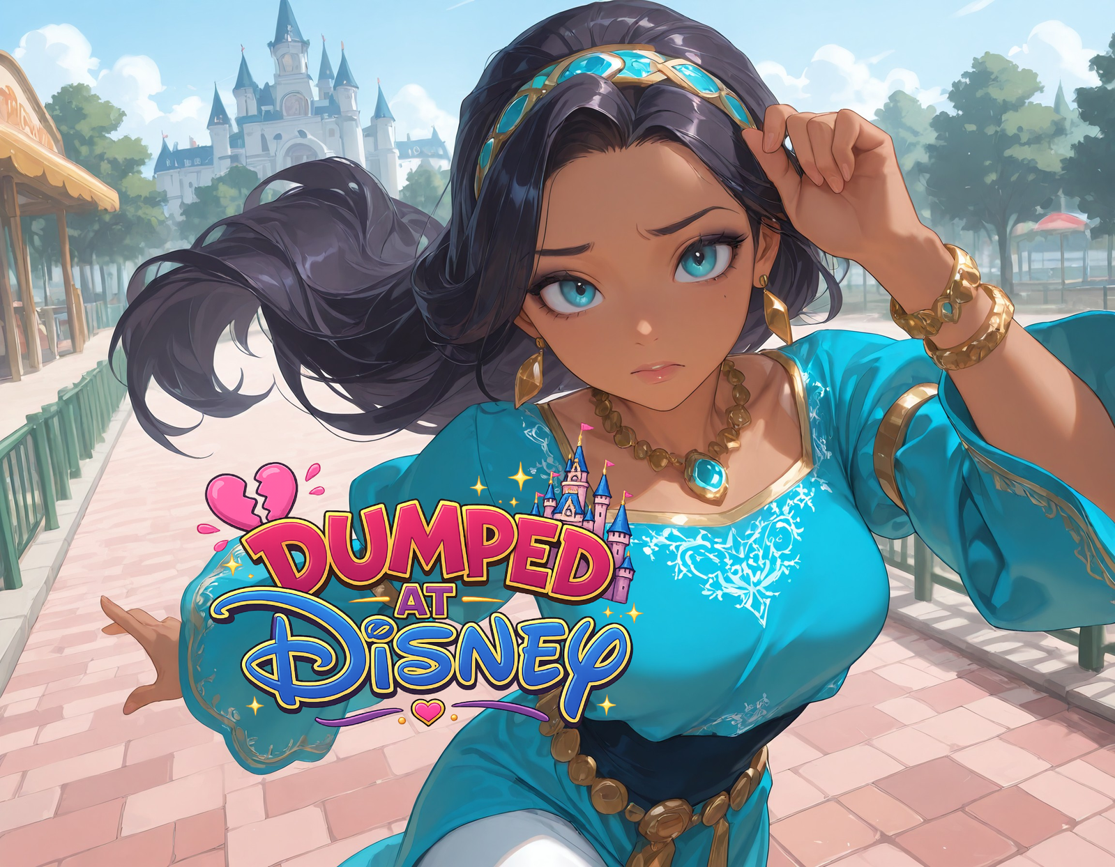 Cover art for Dumped at Disney, a romance scenario on AI Dungeon