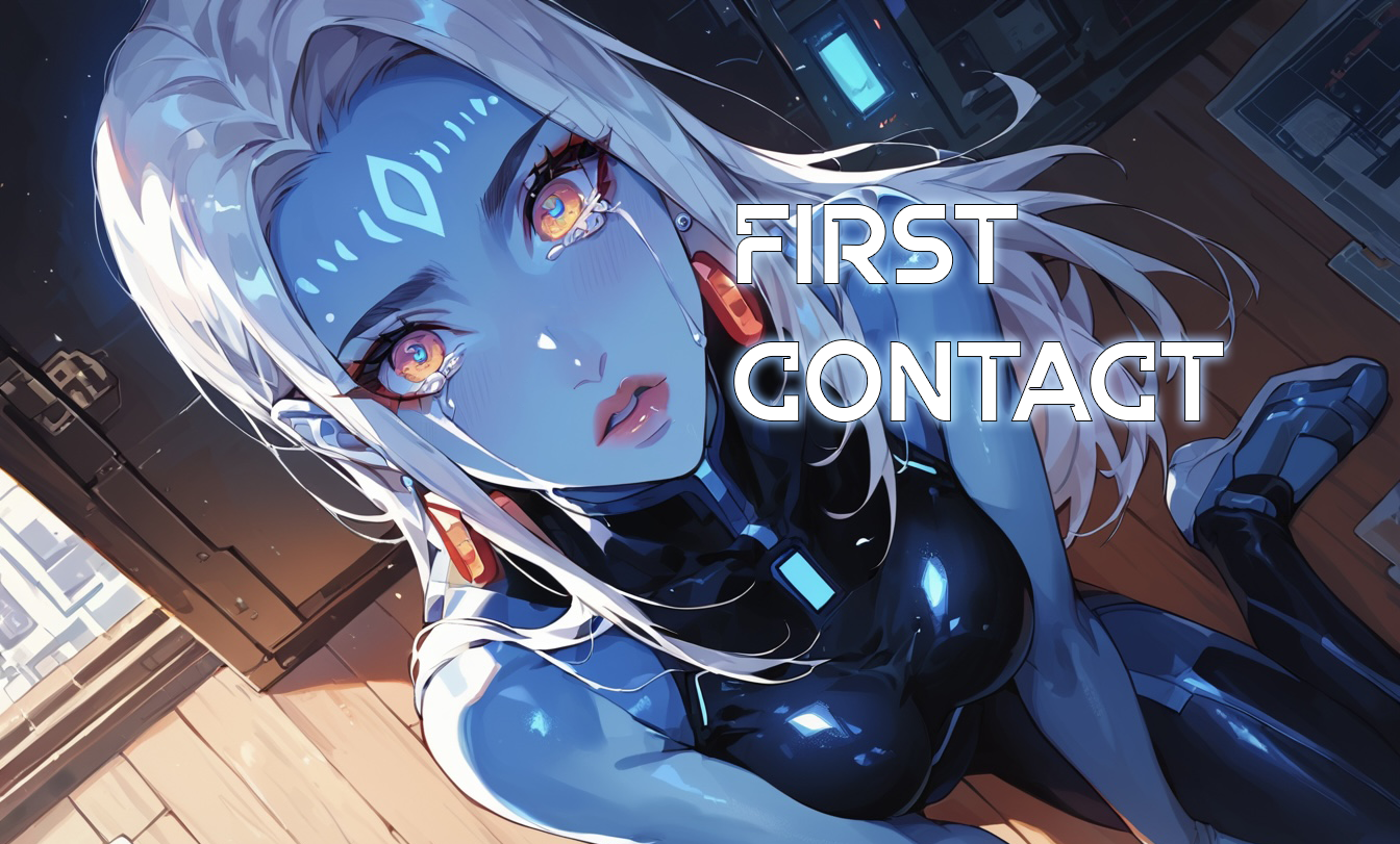 Cover art for First Contact, an alien scenario on AI Dungeon