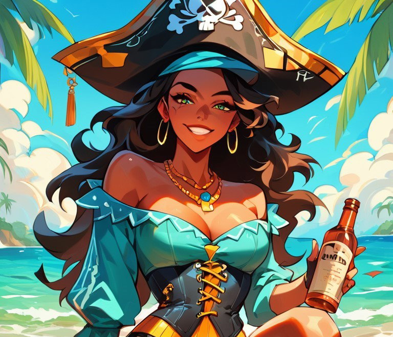 Cover art for A Pirate's Life, a pirate scenario on AI Dungeon