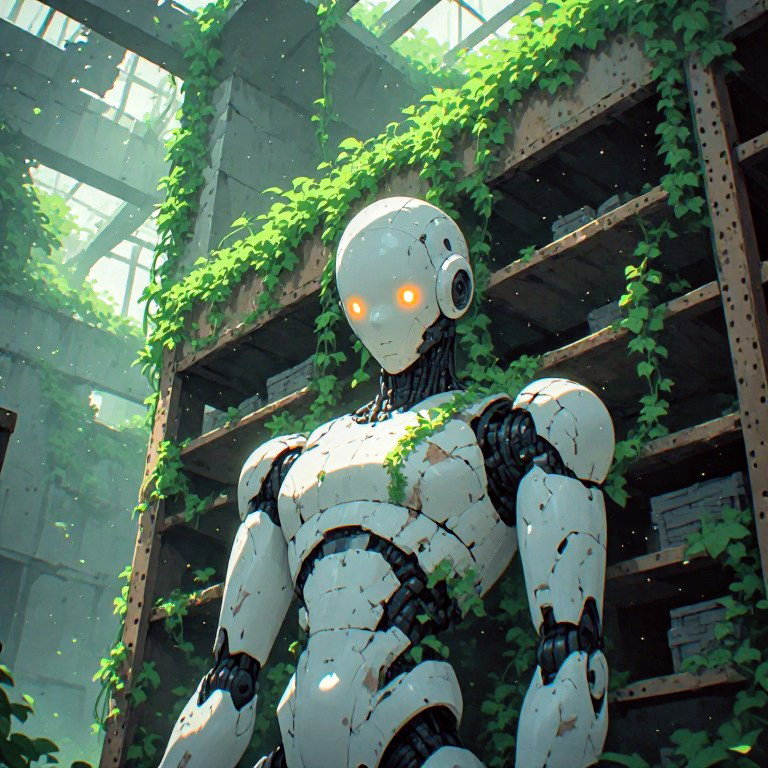 Cover art for Android's Journey, a floc scenario on AI Dungeon