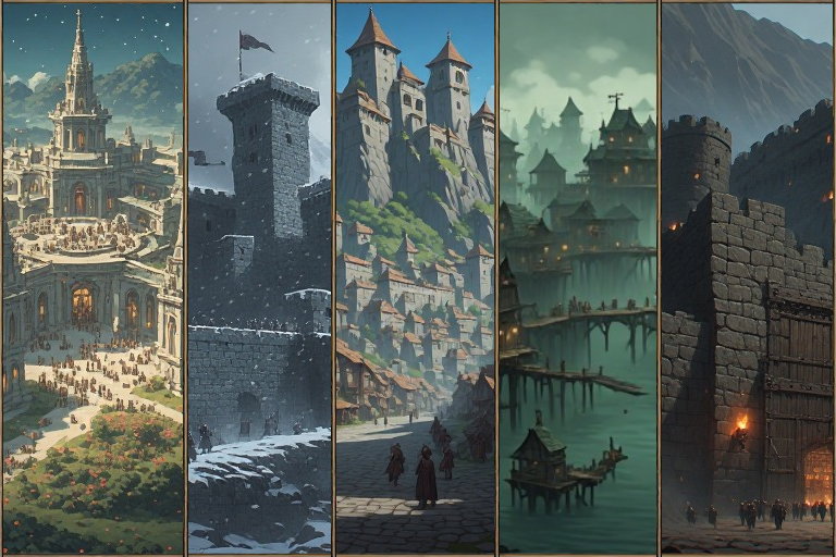 Cover art for Kingdom Of Coldslate, a dark fantasy scenario on AI Dungeon