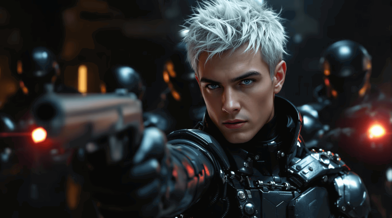 Cover art for Cybernetic Escort, a cyberpunk scenario on AI Dungeon
