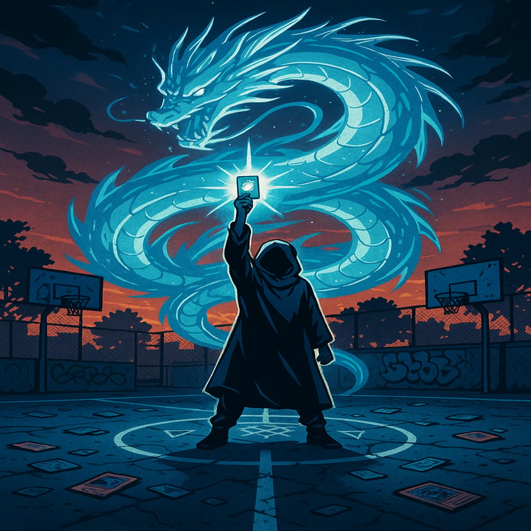Cover art for Summoner's Draw, a card game scenario on AI Dungeon