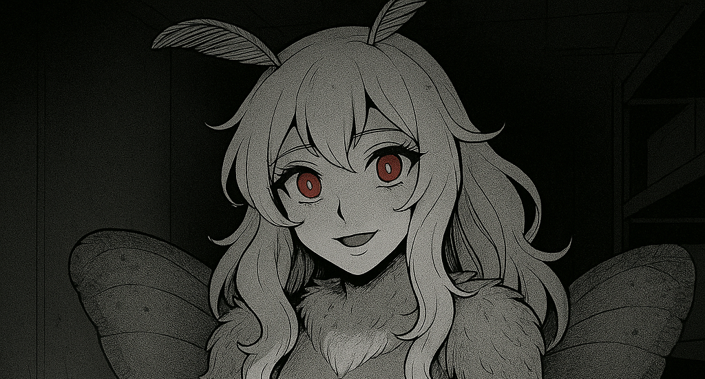 Cover art for Moth in the Storehouse , an one sided promise scenario on AI Dungeon