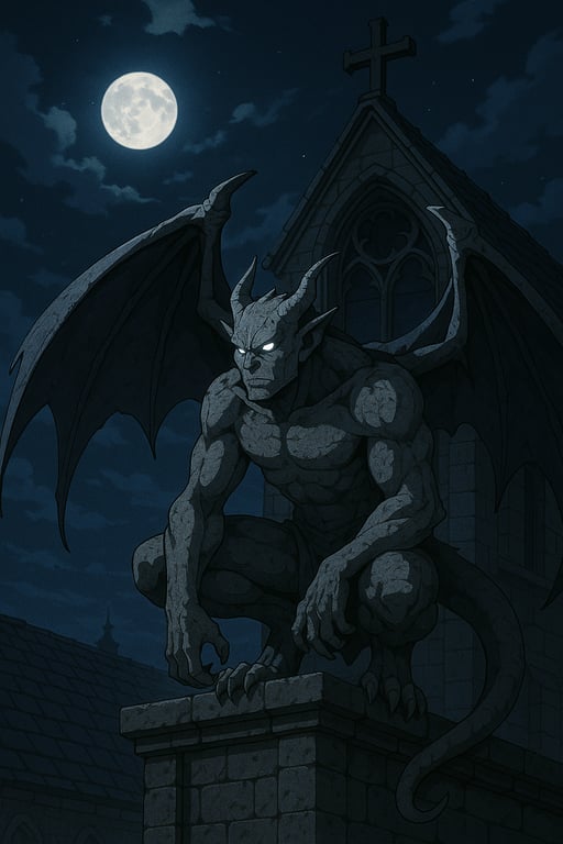Cover art for The Gargoyle: Remastered, a gargoyle scenario on AI Dungeon