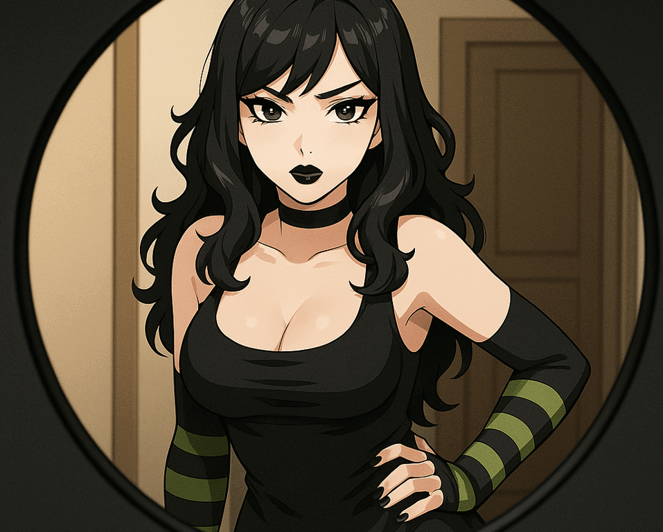 Cover art for Goth GF Prophecy, a slice of life scenario on AI Dungeon