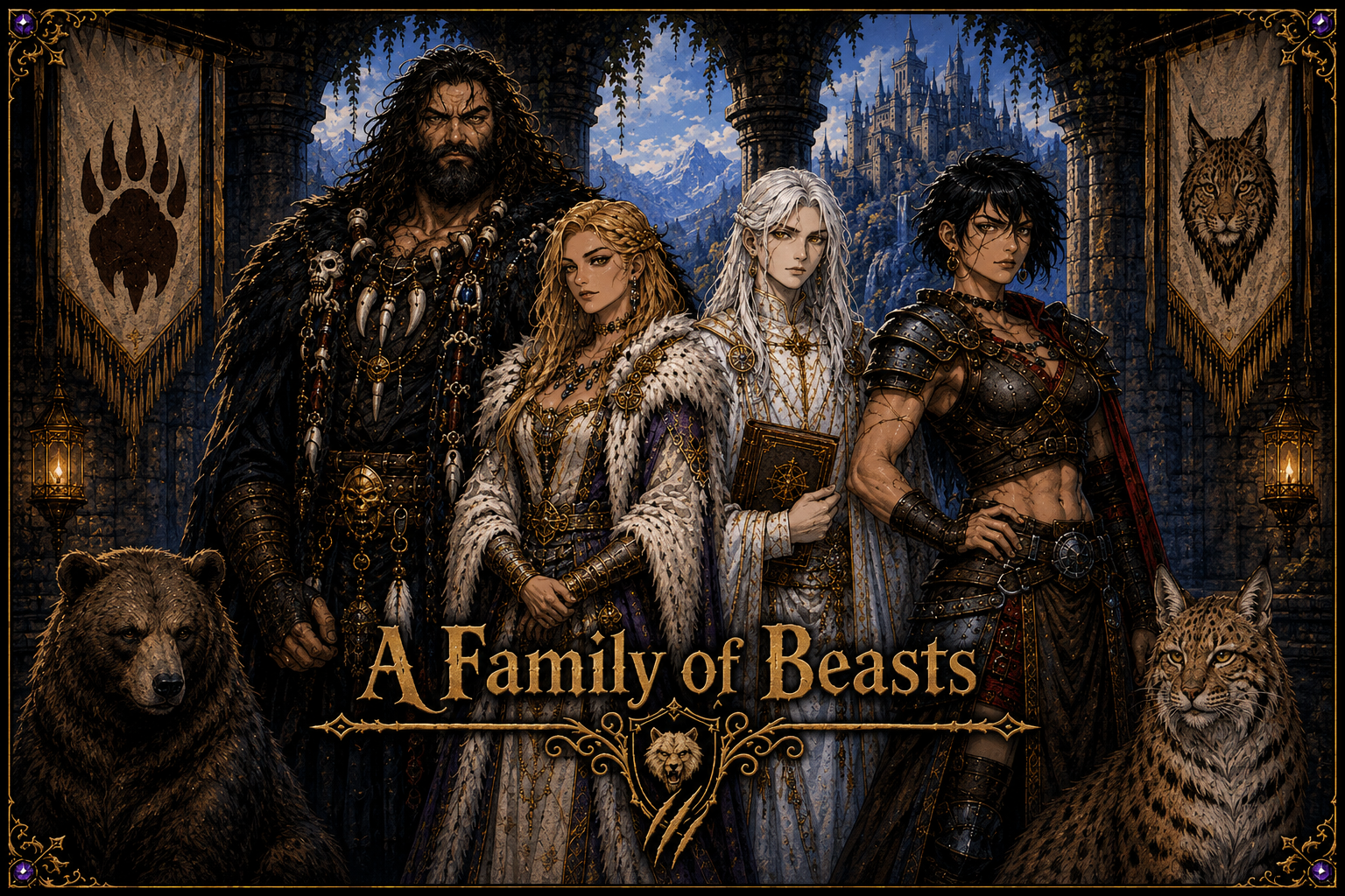 Cover art for A Family of Beasts (1.1), a magic scenario on AI Dungeon