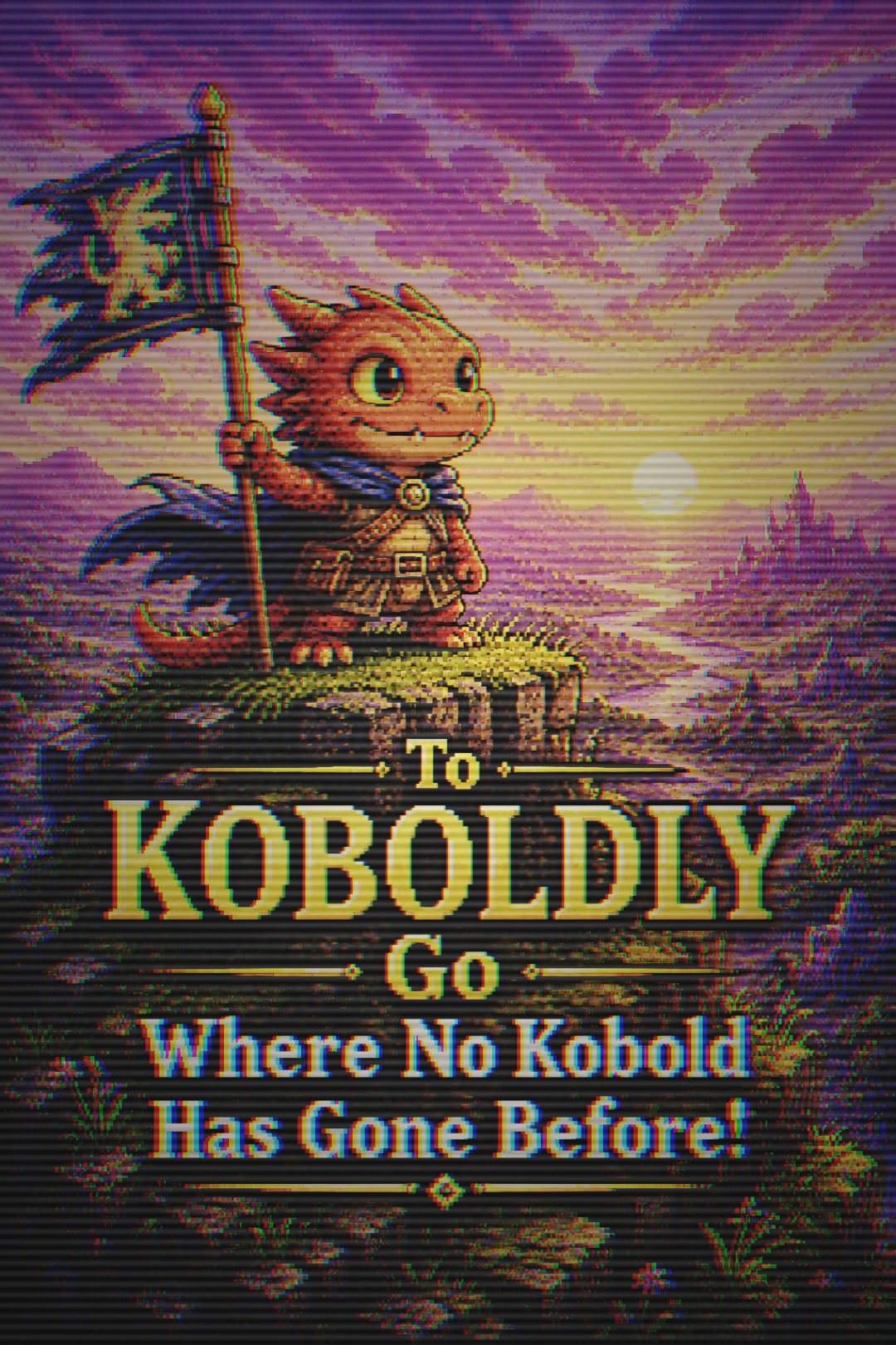 Cover art for To Koboldly Go Where No Kobold Has Gone Before! (1.1), a kobolds scenario on AI Dungeon