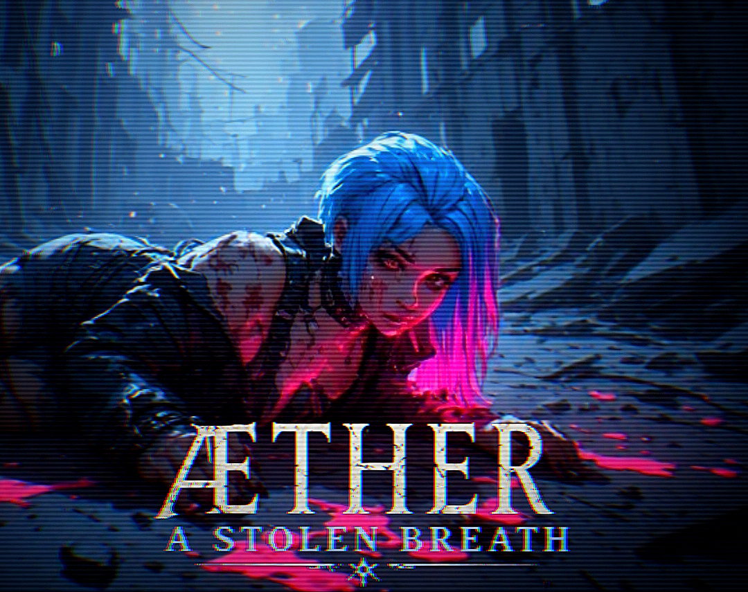 Cover art for Æther: A Stolen Breath, a cyberpunk scenario on AI Dungeon