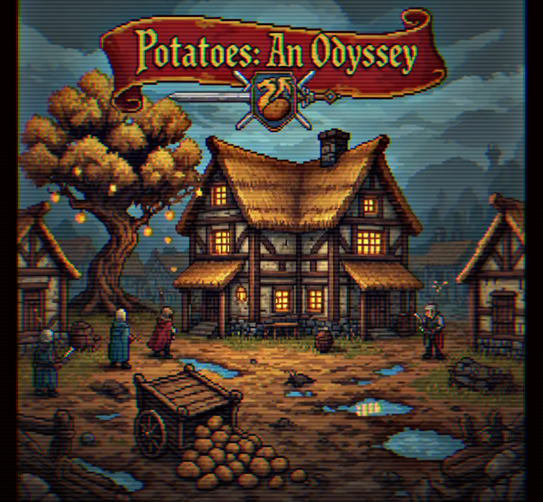 Cover art for Potatoes: An Odyssey , a magic scenario on AI Dungeon