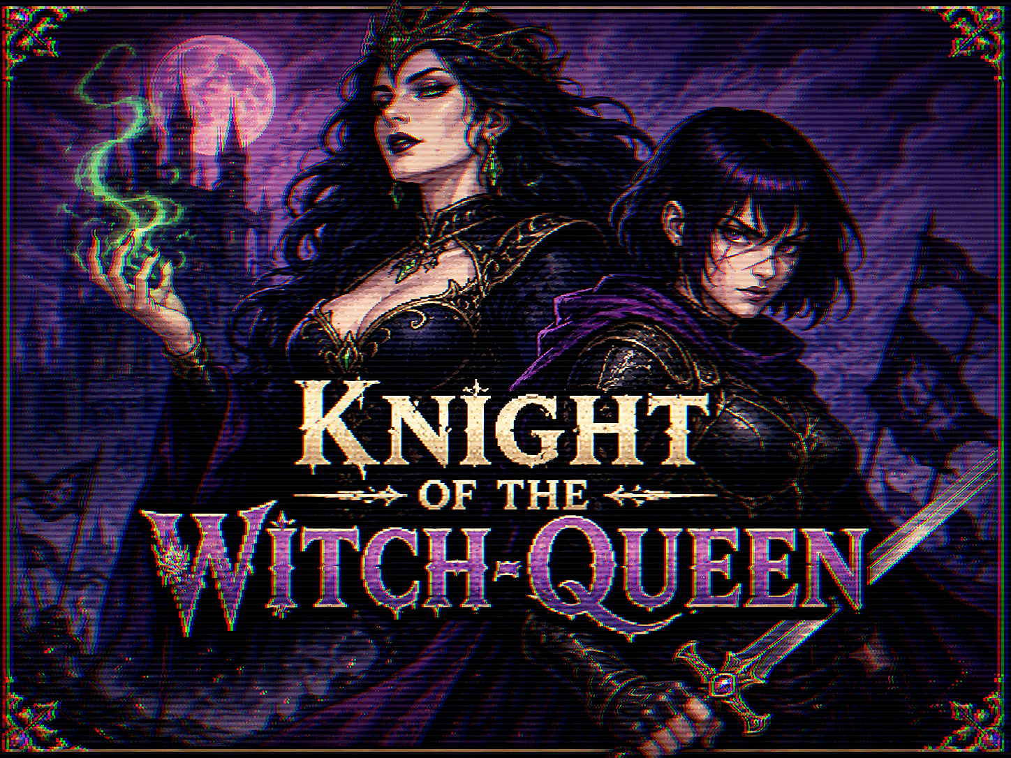 Cover art for Knight of the Witch-Queen (1.1), a fantasy scenario on AI Dungeon