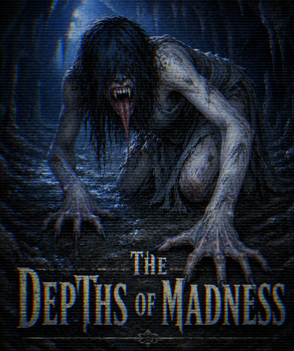 Cover art for The Depths Of Madness, a horror scenario on AI Dungeon