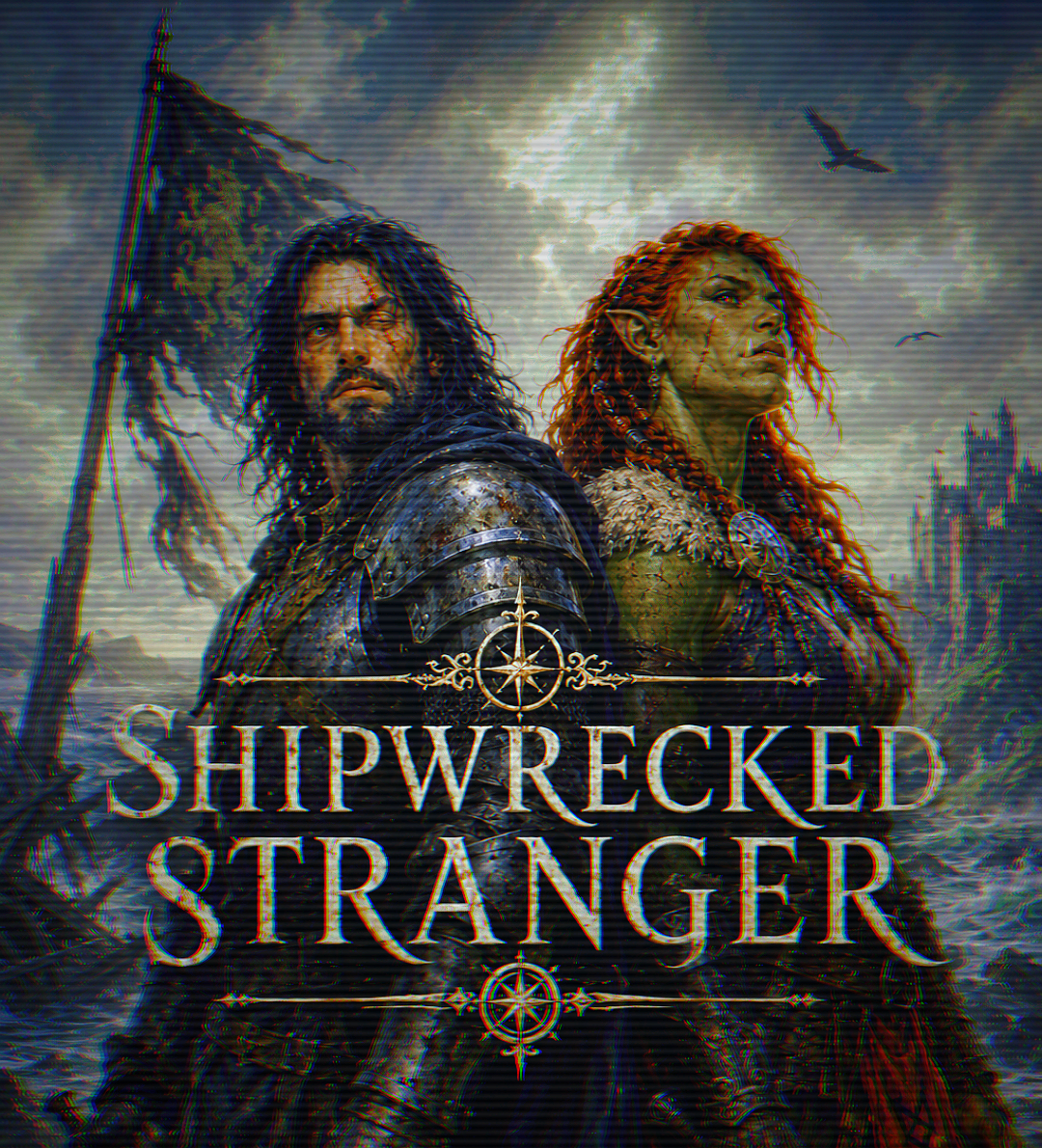 Cover art for Shipwrecked Stranger, a fantasy scenario on AI Dungeon
