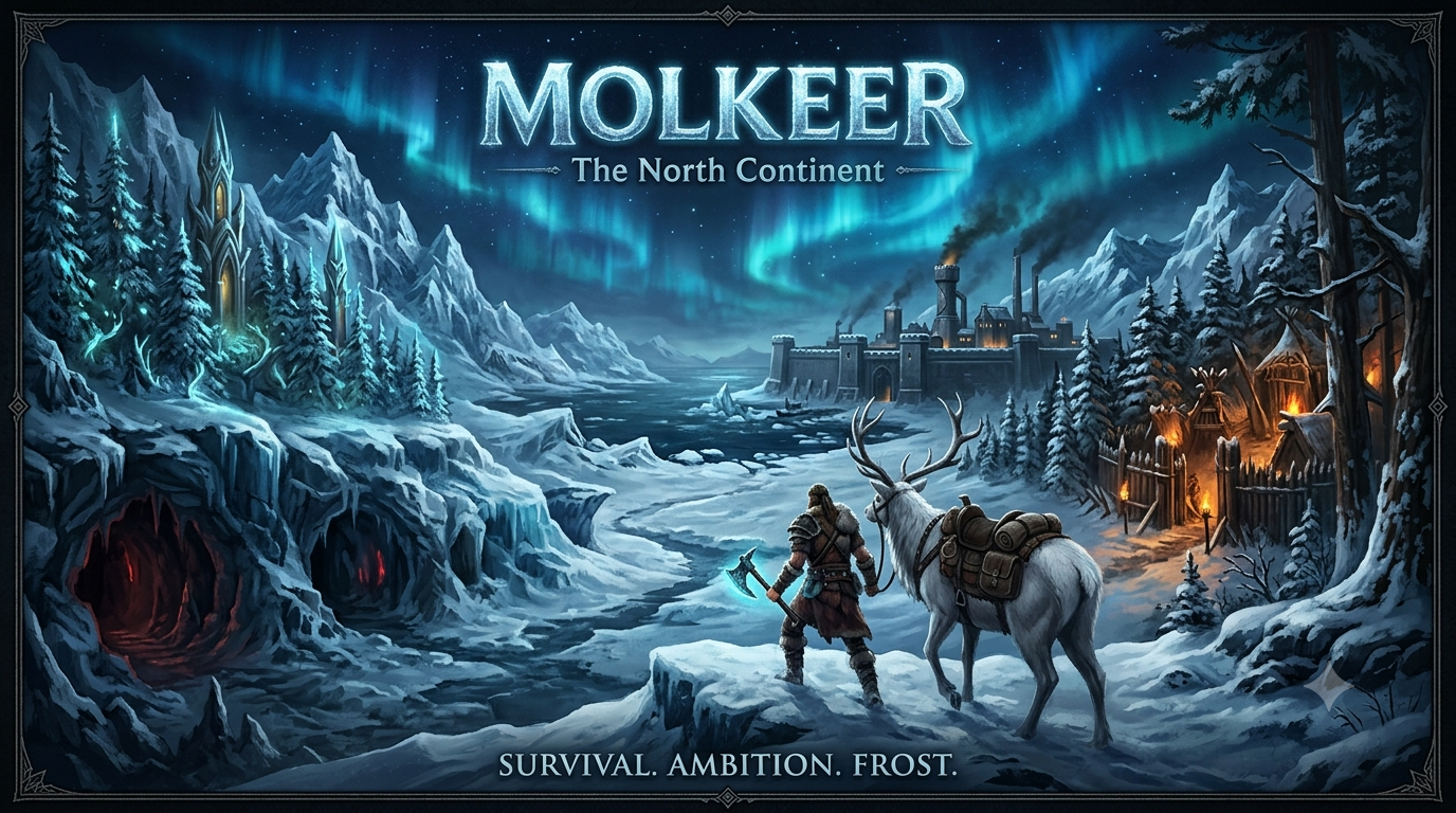 Cover art for Molkeer (North Continent), a dark fantasy scenario on AI Dungeon
