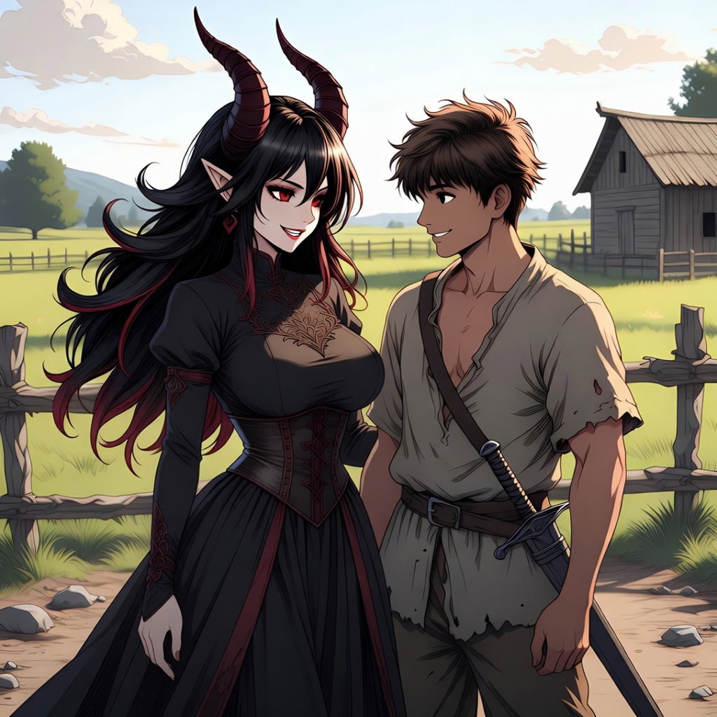 Cover art for Hero and Demon Queen: Runaways!? (IS Included), a demon scenario on AI Dungeon