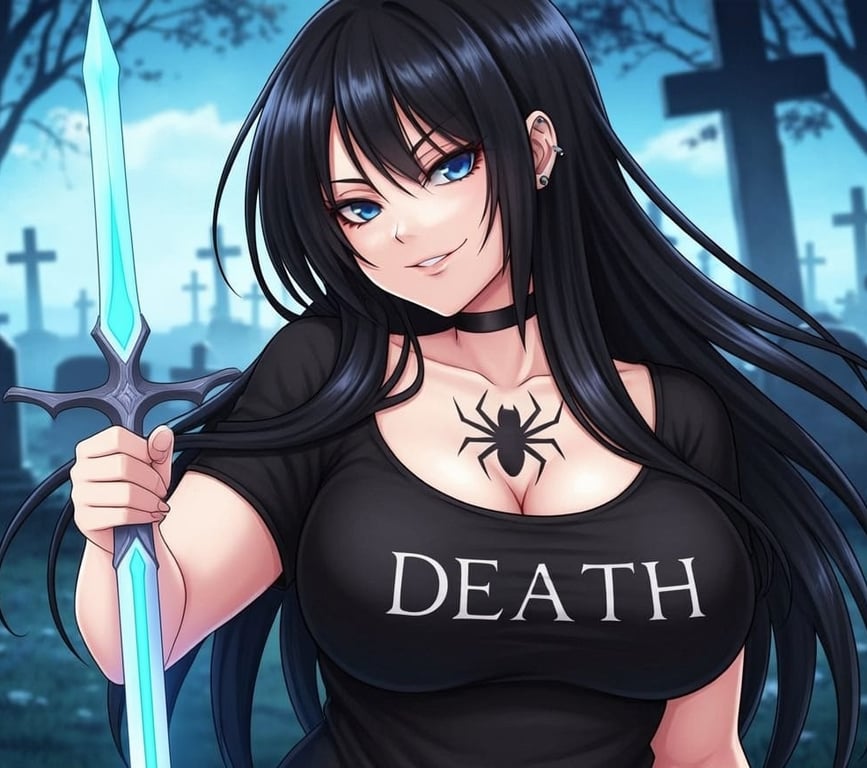 Cover art for Goth Monster Hunter: Greta Thorn, a greta scenario on AI Dungeon