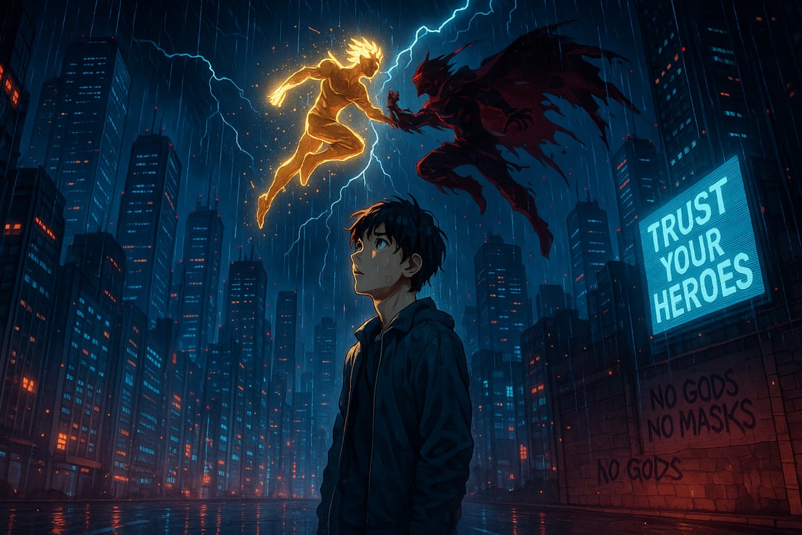 Cover art for The City Of Mask, a superheroes scenario on AI Dungeon