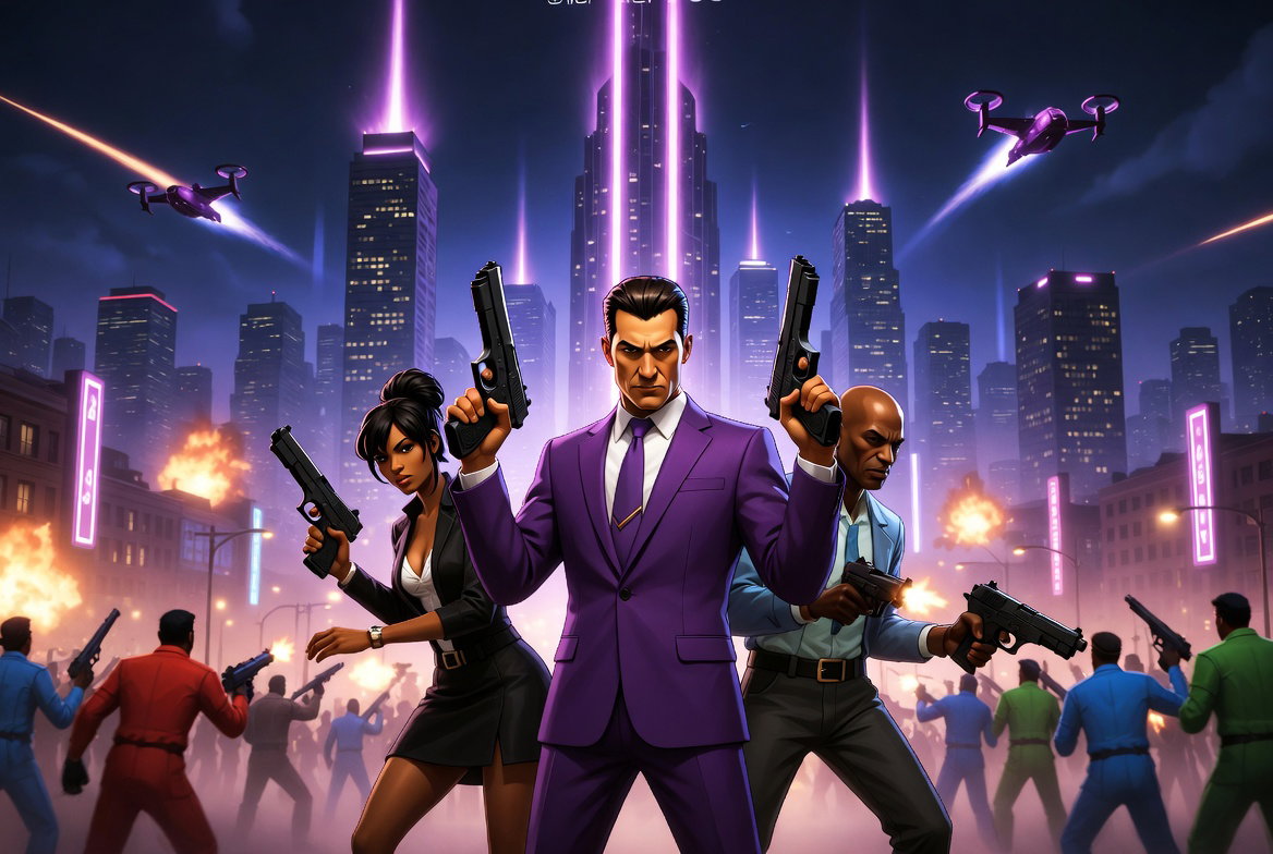 Cover art for Saints Row: Brand New Day, a saints row scenario on AI Dungeon