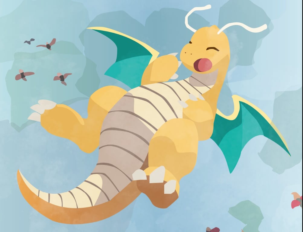 Cover art for Snorf, cuddly dragonite, a fat scenario on AI Dungeon