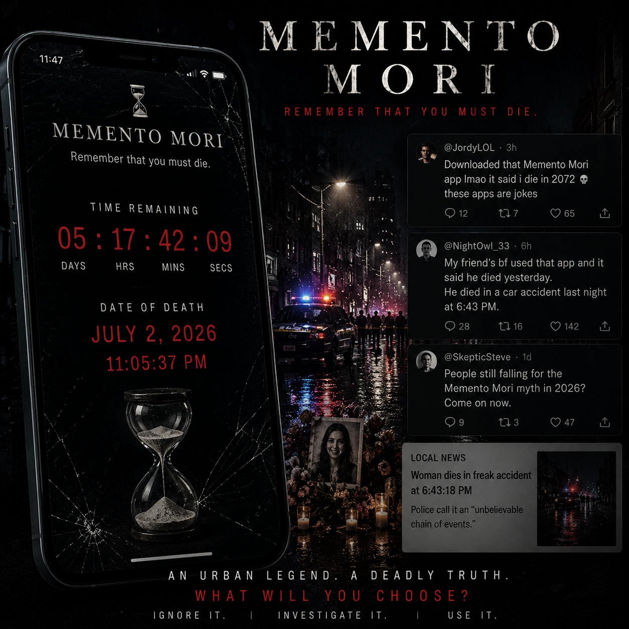 Cover art for Memento Mori, a drama scenario on AI Dungeon