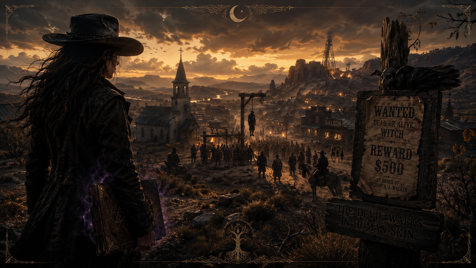 Cover art for Born of the Old Blood: The Frontier, a drama scenario on AI Dungeon