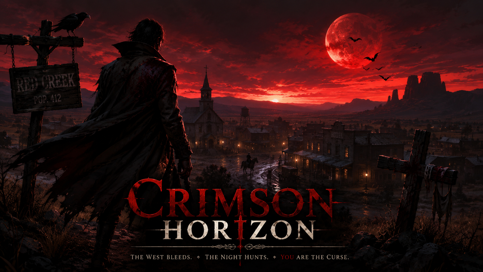 Cover art for Crimson Horizon, a home scenario on AI Dungeon