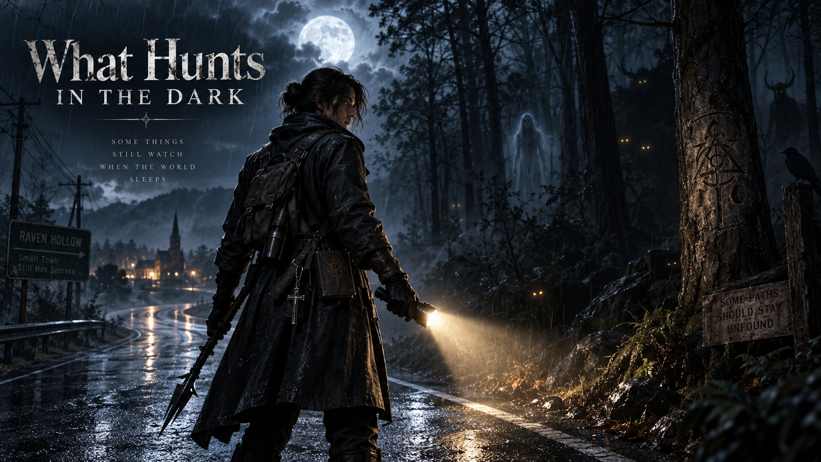 Cover art for What Hunts in the Dark, a gothai scenario on AI Dungeon