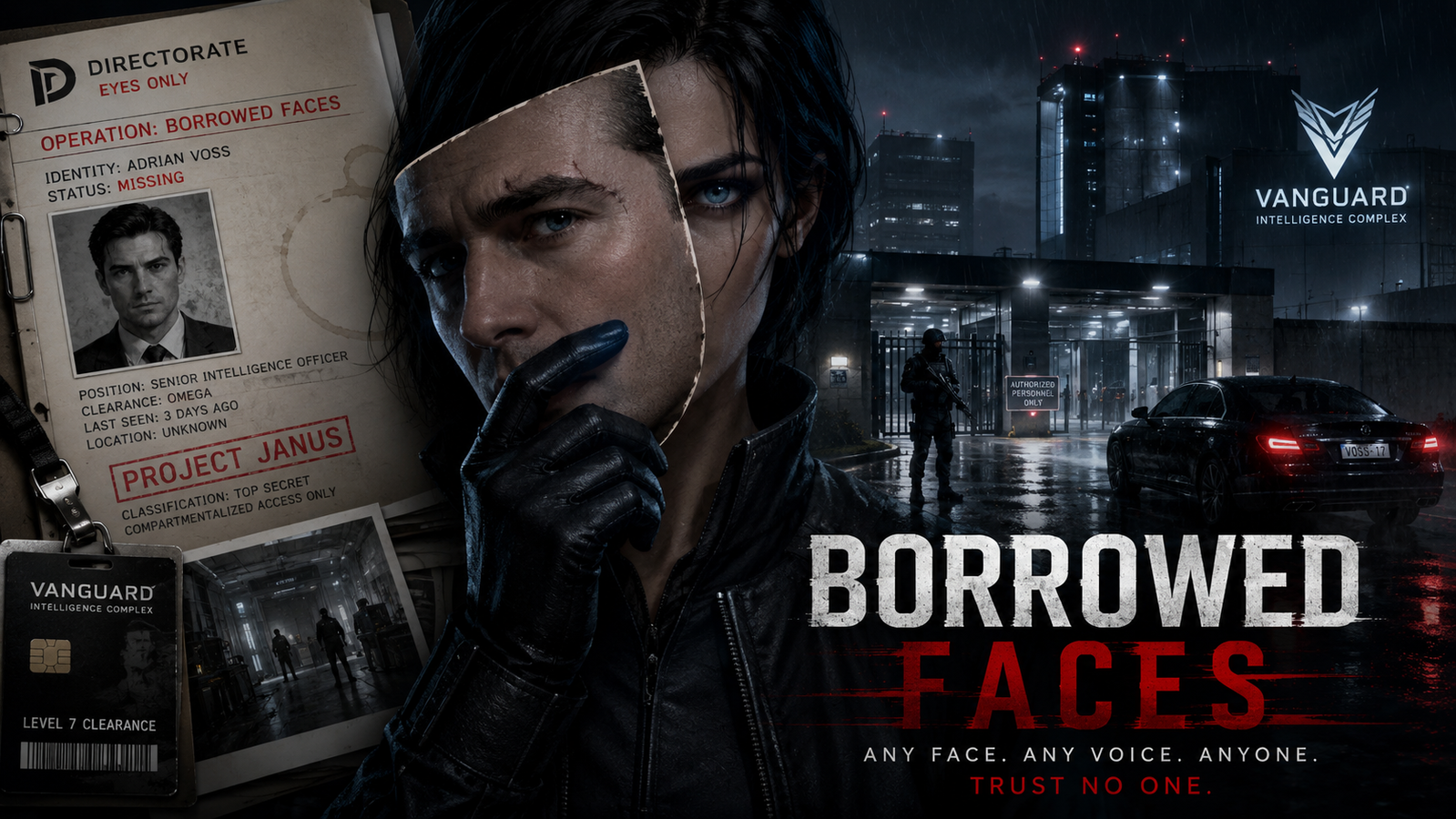 Cover art for Borrowed Faces, a gothai scenario on AI Dungeon