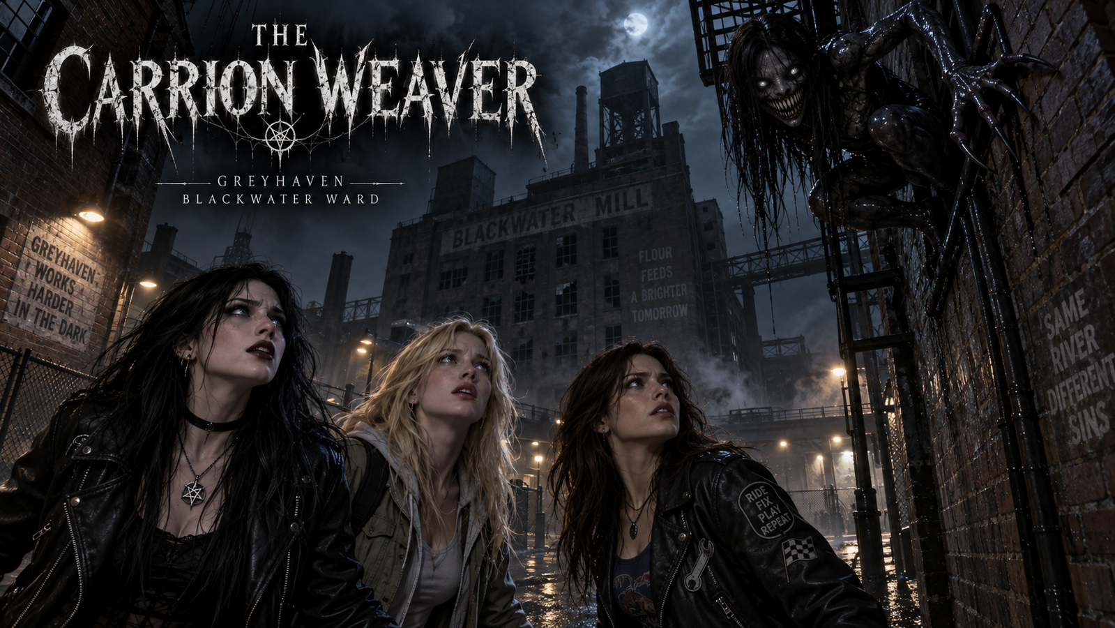 Cover art for The Carrion Weaver, a gothai scenario on AI Dungeon