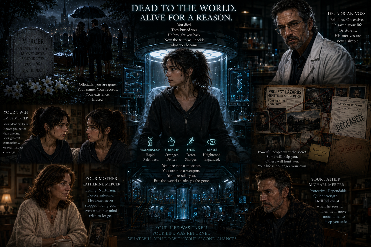 Cover art for The Dead Don't Stay Buried, a drama scenario on AI Dungeon