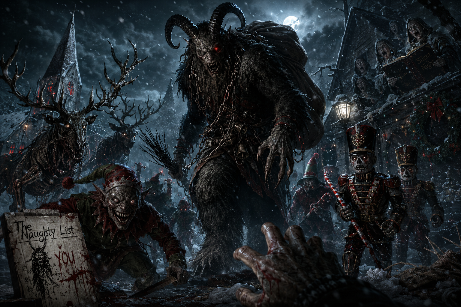 Cover art for The Naughty List, a drama scenario on AI Dungeon