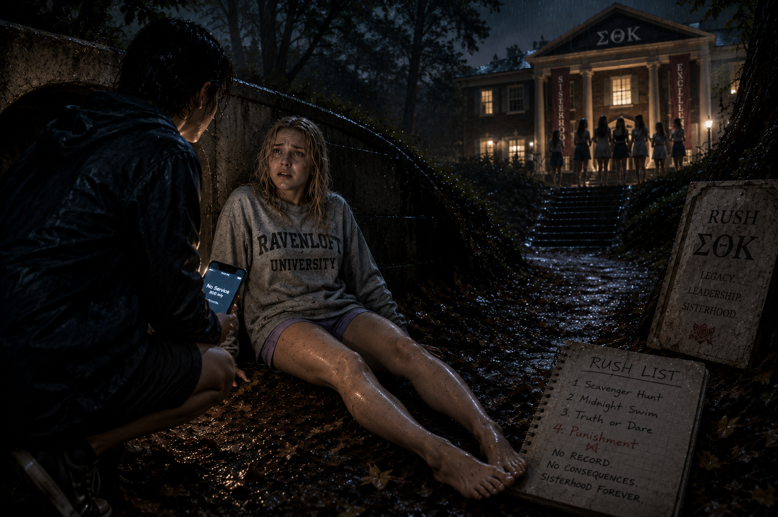 Cover art for The Girl Who Never Existed, a horror scenario on AI Dungeon