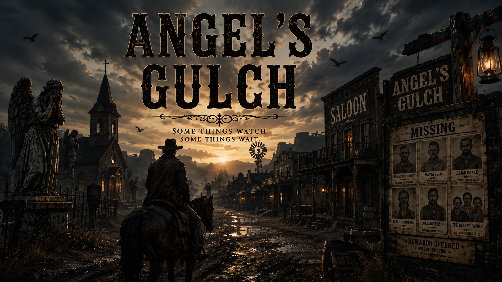 Cover art for Angel's Gulch, a drama scenario on AI Dungeon