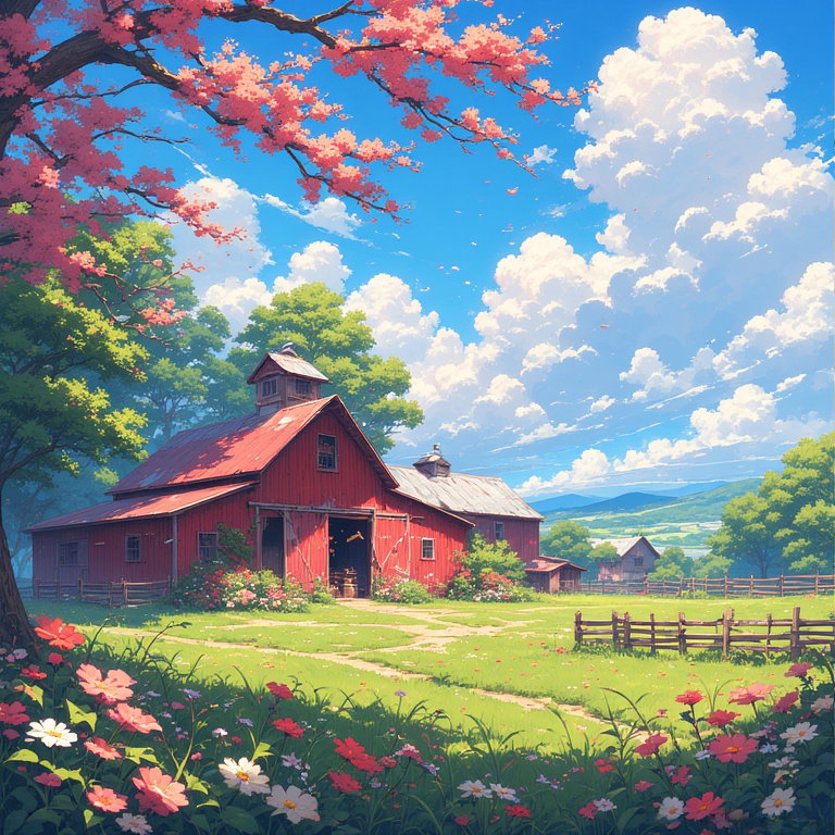 Cover art for Your Farm, Turned cute., a romance scenario on AI Dungeon